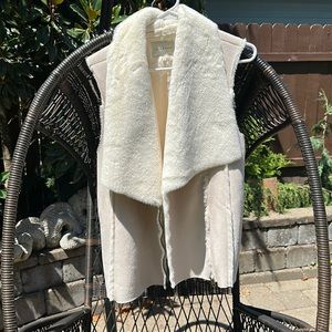 Lucky brand shearling vest, size medium